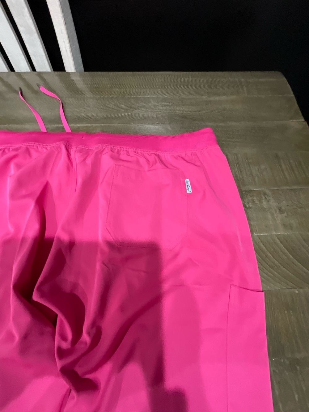 Scrubs pants for women Bright Hot Pink Straight-Leg Pants - Picture 5 of 6